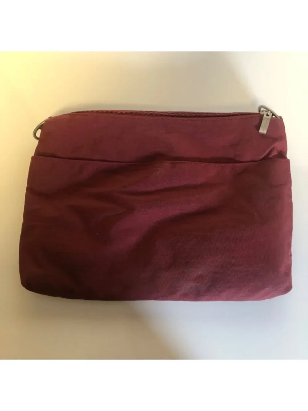 Baggallini Maroon Purse Tablet Bag and Pacsafe RFID-Blocking Wristlet Bag Set